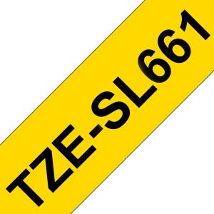 Tape Tzesl661 36mm Self-laminated Black On Yellow