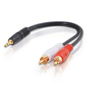 3.5mm Stereo Male To (2) Rca Male Y-cable 15cm