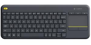 Wireless Touch Keyboard K400 Plus - Black - Qwertzu German