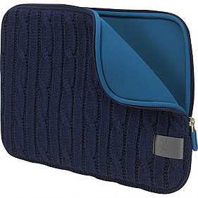 Lifestyle Nylon Notebook Sleeve 10in Knitting Pattern Blue