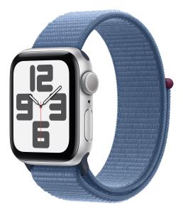 Apple Watch Se Gps 40mm Silver Aluminium Case With Winter Blue Sport Loop