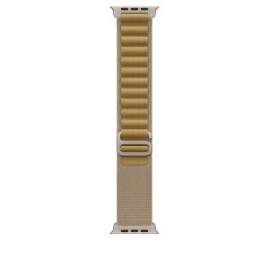 49mm Tan Alpine Loop - Small - Natural Titanium Finish