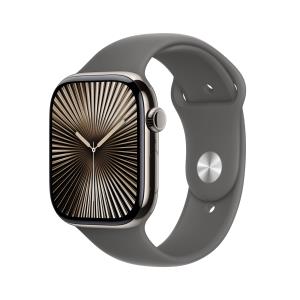 Watch Series 10 Gps + Cellular 46mm Natural Titanium Case With Stone Grey Sport Band - M/l