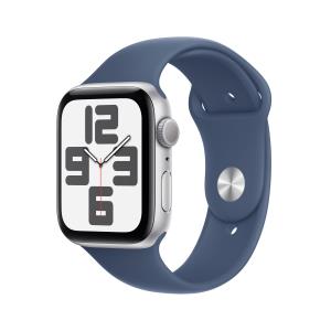 Watch Se Gps 44mm Silver Aluminium Case With Denim Sport Band - M/l