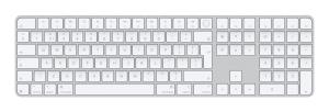 Magic Keyboard With Touch Id And Numeric Keypad For Apple Silicon - White Keys - Qwerty Int''l (MXK73N/A)