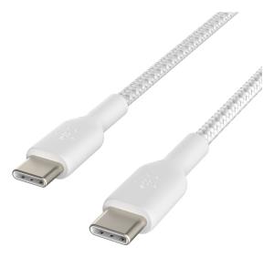 USB-c To USB-c Cable Braided 1m White