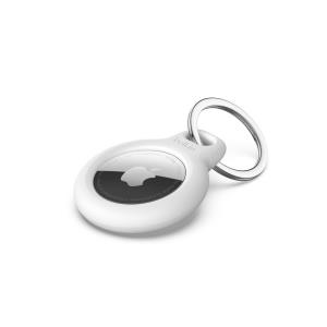 Secure Holder With Keyring - White