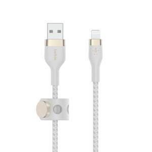 Boost Charge USB-a To Ltg Braided Silicon 3m White