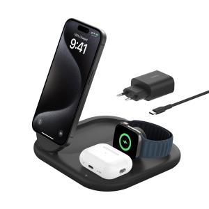 Boostcharge Qi2 15w Mag 3in1 Stand - Black