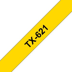 Tape 9mm Lami Black On Yellow (tx621)