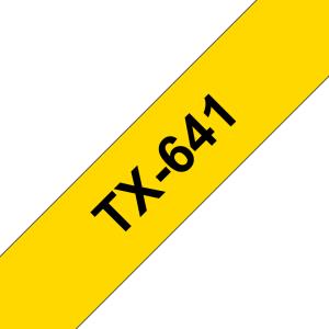 Tape 18mm Lami Black On Yellow (tx641)