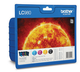 Ink Cartridge - Lc980 - Value Blister Pack - Colour 260 Pages Black 300 Pages - Black / Cyan / Magenta / Yellow