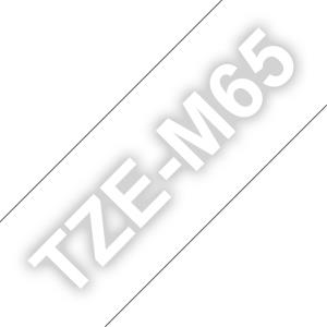 Tape Tzem65 36mm Matt Laminated White On Clear
