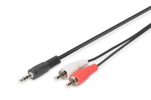 Audio Stereo 3.5mm M To 2x Chinch M 5.0m