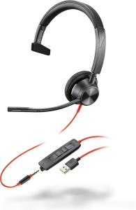 Headset Blackwire 3315-m - Monaural - USB-a / 3.5mm