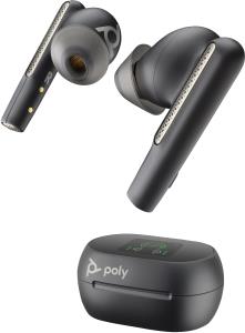 Voyager Free 60+ Uc Bluetooth Wireless Earbuds - Touchscreen Charge Case - Teams - USB-a - Black