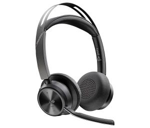 Headset Voyager Focus 2 Microsoft - Stereo - Bluetooth/USB-C - USB-C/A Adapter
