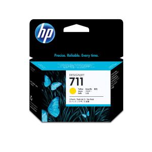 Ink Cartridge - No 711 - 29ml - Yellow - 3 Pack