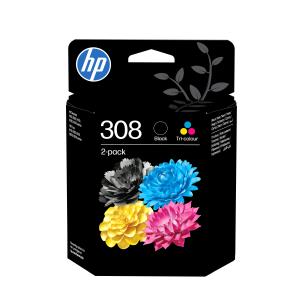 Ink Cartridge - No 308 - Black/Tri-Color - Combo Pack