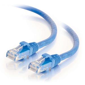 Patch cable Low Smoke Zero Halogen - CAT6a - UTP - Booted - 5m - Blue