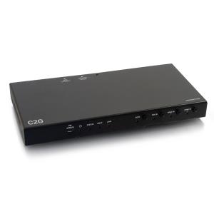 Dual 4K HDMI HDBaseT + VGA, 3.5mm, and RS232 over Cat Switching Extender Box Transmitter - 4K 60Hz