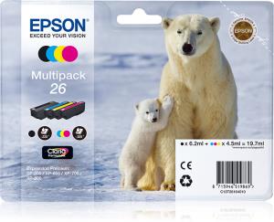 Ink Cartridge - 26 Polar Bear - 19.7ml - Cyan / Magenta / Yellow  / Black