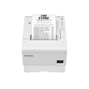 Tm-t88vii (151) - Receipt Printer - Thermal - 80mm - USB / Ethernet/  Fixed Interface / Ps - White