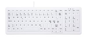 AK-C7000F-U1 Hygiene Compact Sealed - Keyboard With Numeric Pad - Corded USB - White - Qwerty Nordic