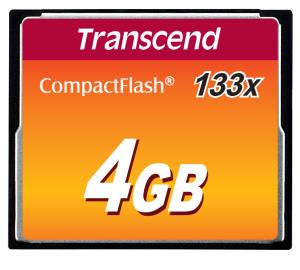 4GB Compact Flash Card 133x (max Data Transfer Rate 20mb/sec)