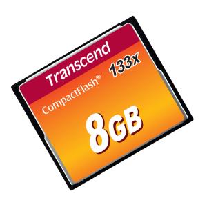 8GB Compact Flash Card 133x (max Data Transfer Rate 20mb/sec)