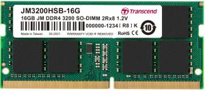 16GB Jetram Ddr4 3200MHz SoDIMM 260pin 1r X8 Unbuffered