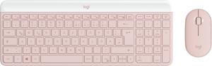 Slim Wireless Keyboard And Mouse Combo Mk470 - Rose - Qwertz Deutsch