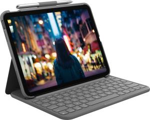 Slim Folio For iPad 10th Generation Oxford Grey Qwertz Deutsch