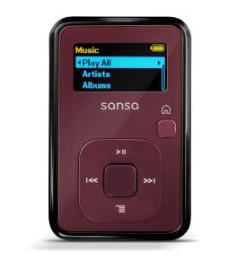 Sansa Clip 4GB Clip+ Mp3 Player Red