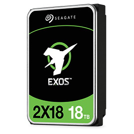 Hard Drive Exos 2x18 18TB SAS 3.5in 7200rpm 512e/4kn