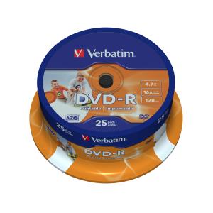 DVD-r Media 4.7GB 16x 25-pk With Spindle
