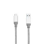 Sync & Charge Stainless Steel USB-C to USB-A 3.1 30cm