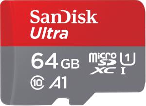 SanDisk Ultra micro SDXC 64GB plus SD Adapter 140MB/s A1 Class 10 UHS-I - Imaging Packaging