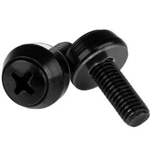 M6 Mounting Screws For Server Rack Cabinet 50pack Black