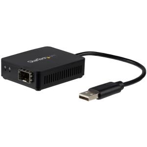 USB To Fiber Optic Converter USB 2.0 Network Adapter Open Sfp In
