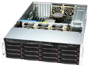 Storage SuperServer SSG-631E-E1CR16H - 2x LGA-4677 - 16x DIMM Up to 4TB 3DS ECC RDIMM, DDR5-5600MT/s(1DPC) - 1x GbE / 2x 10 GbE