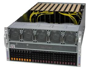 SuperServer SYS-521GE-TNRT - 2x LGA-4677 - 32xDDR5 - 13x Pci-e Gen 5.0 X16 - 4x 2700W redundant