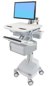 Styleview Cart With LCD Arm SLA Powered 1 Tall Drawer (1 Large Tall Drawer X 1 Row) CHE
