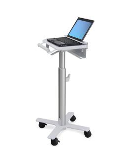 Styleview Laptop Cart Sv10 Non-powered (white And Aluminum) (SV10-1100-0?CS)