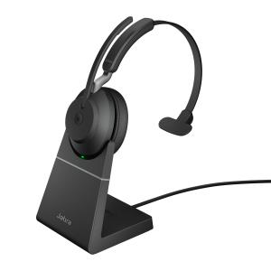 Headset Evolve2 65 MS - Mono - USB-A / BT - Black - with Desk Stand