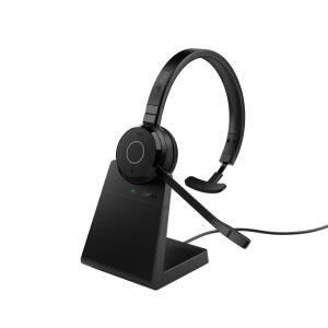 Headset Evolve 65 TE MS - Mono - Bluetooth - Link 390a - Stand