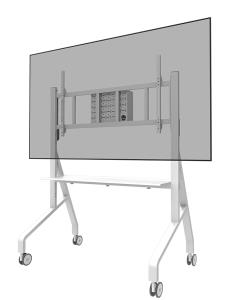 Neomounts Fl50-575wh1 Mobile Floor Stand For 65-110" Screens - White