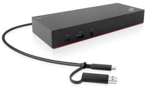 Docking Station ThinkPad Hybrid USB-C with USB-A Dock - 3x USB 3.1 / 2x USB 2.0 / USB-C / Gigabit Ethernet / 2x DP / 2x HDMI - EU/INA/VIE/ROK
