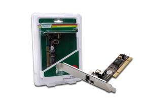 Firewire PCI Card 2x Ext 6+4pin/1x Int Port+soft