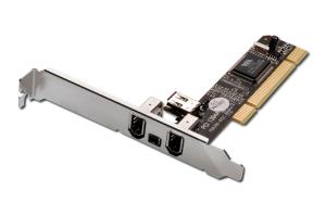 Firewire PCI Card 3x Ext 6+4 Pin/1x Int Port